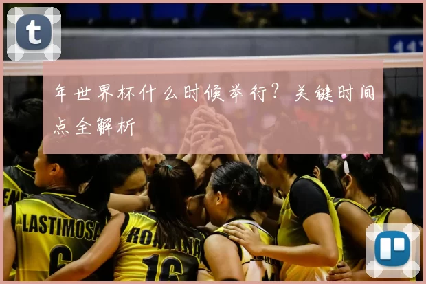 年世界杯什么时候举行?关键时间点全解析